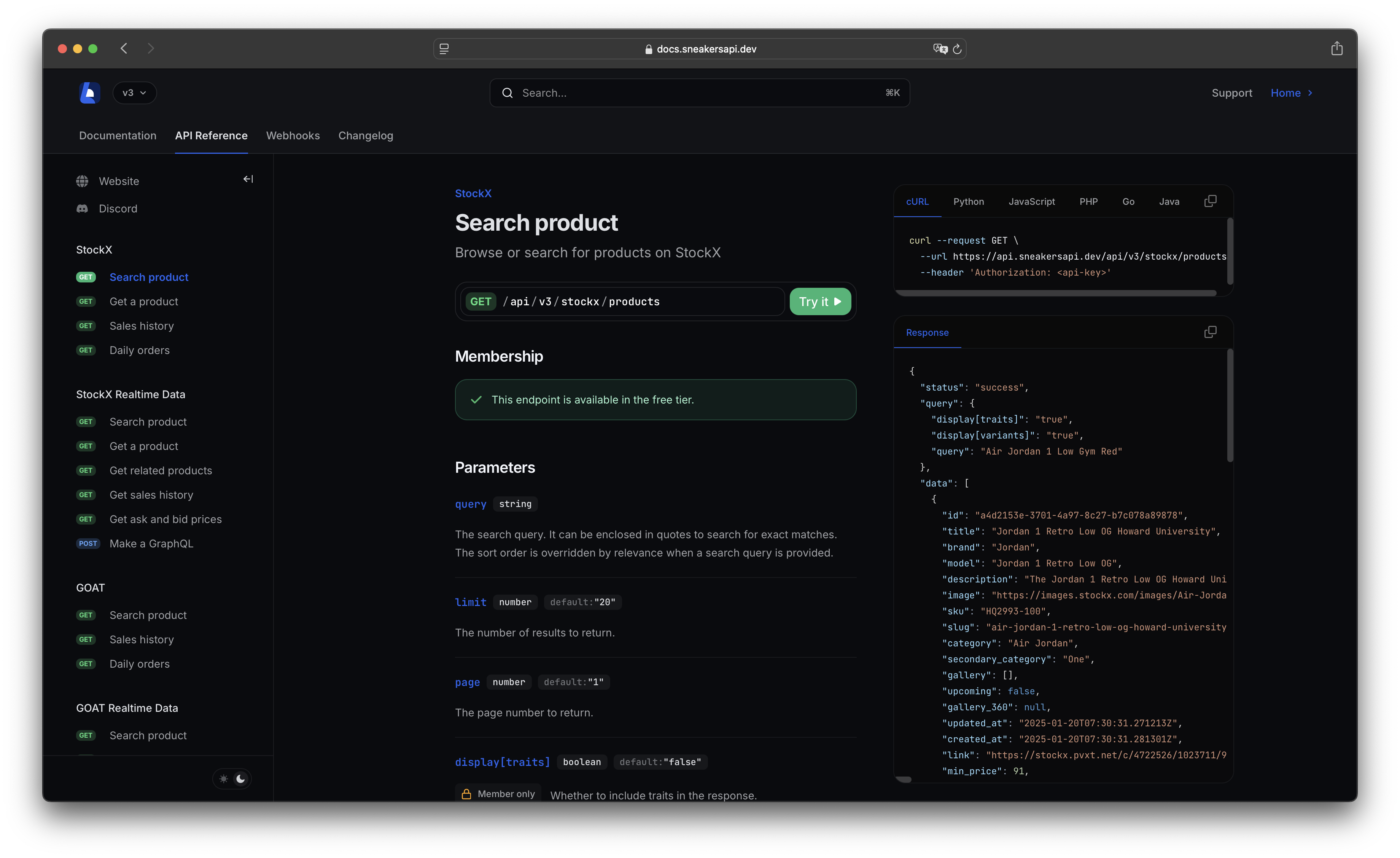 Kicksdb - Sneakers & Apparel Shopping Database API Medien 2