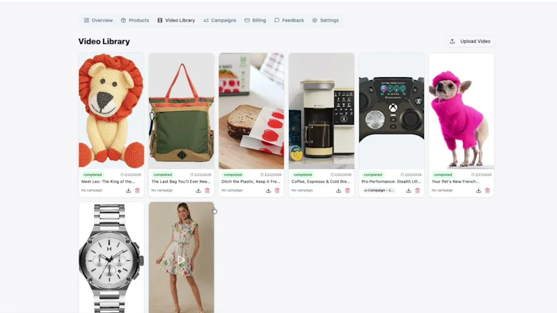 ShopAd.ai screenshot 1 (video preview)