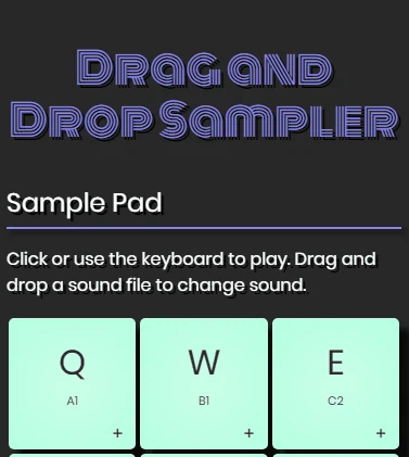 Drag and Drop Sampler