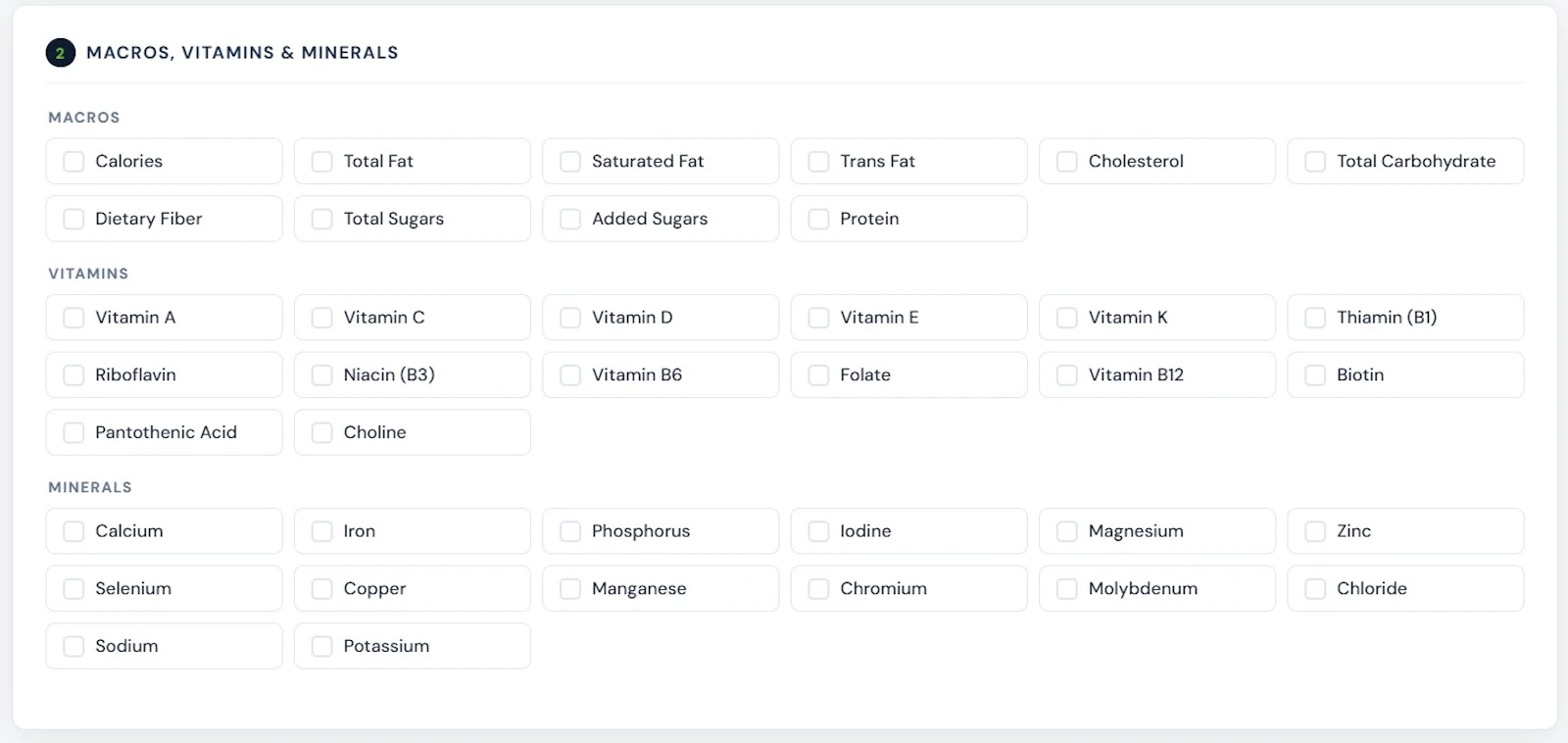 Free Supplement Facts Label Creator screenshot 4