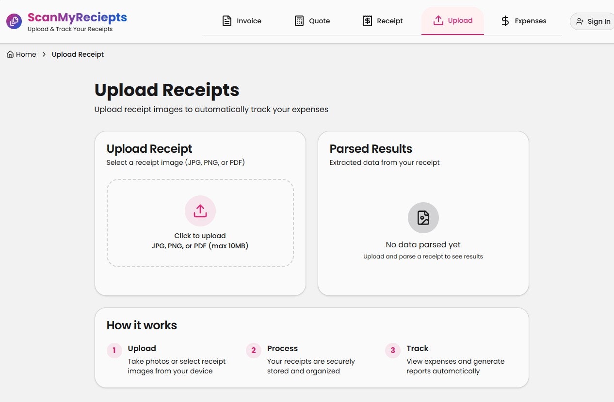 Receipt Scanner Online gallery image