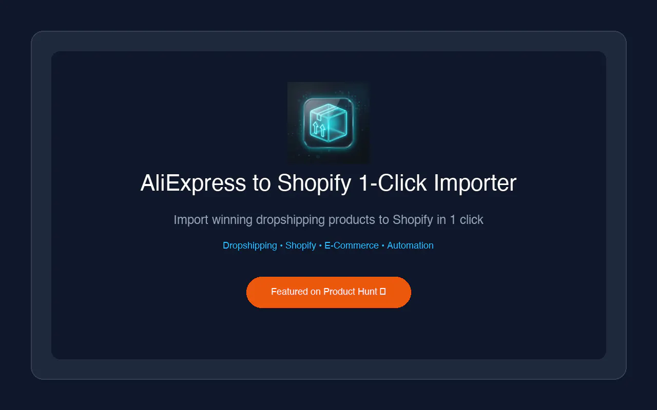 AliExpress to Shopify 1-Click Importer gallery image