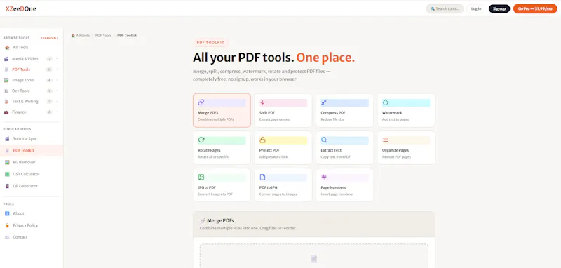 XZeeDOne screenshot 2