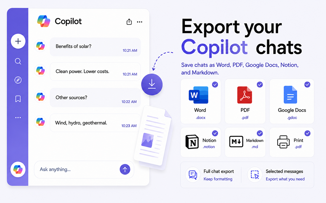 Microsoft Copilot Exporter gallery image