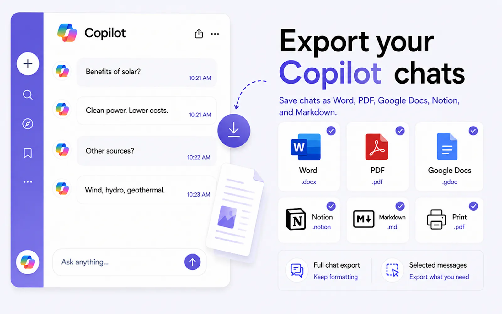 Microsoft Copilot Exporter screenshot 1