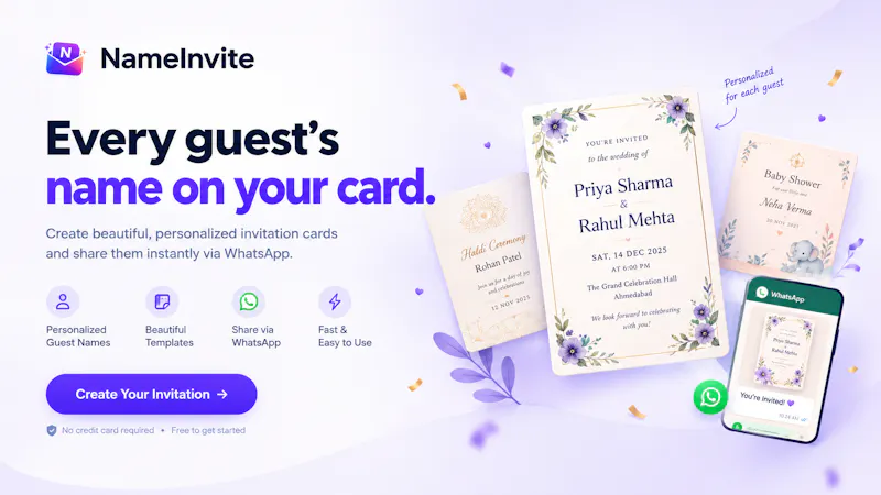 NameInvite screenshot 1