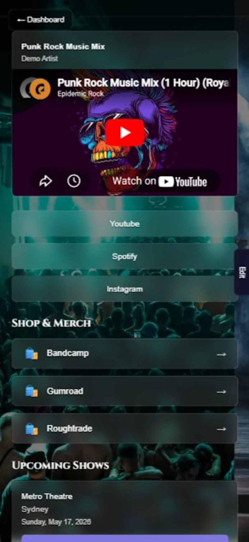 Gigpage screenshot 9