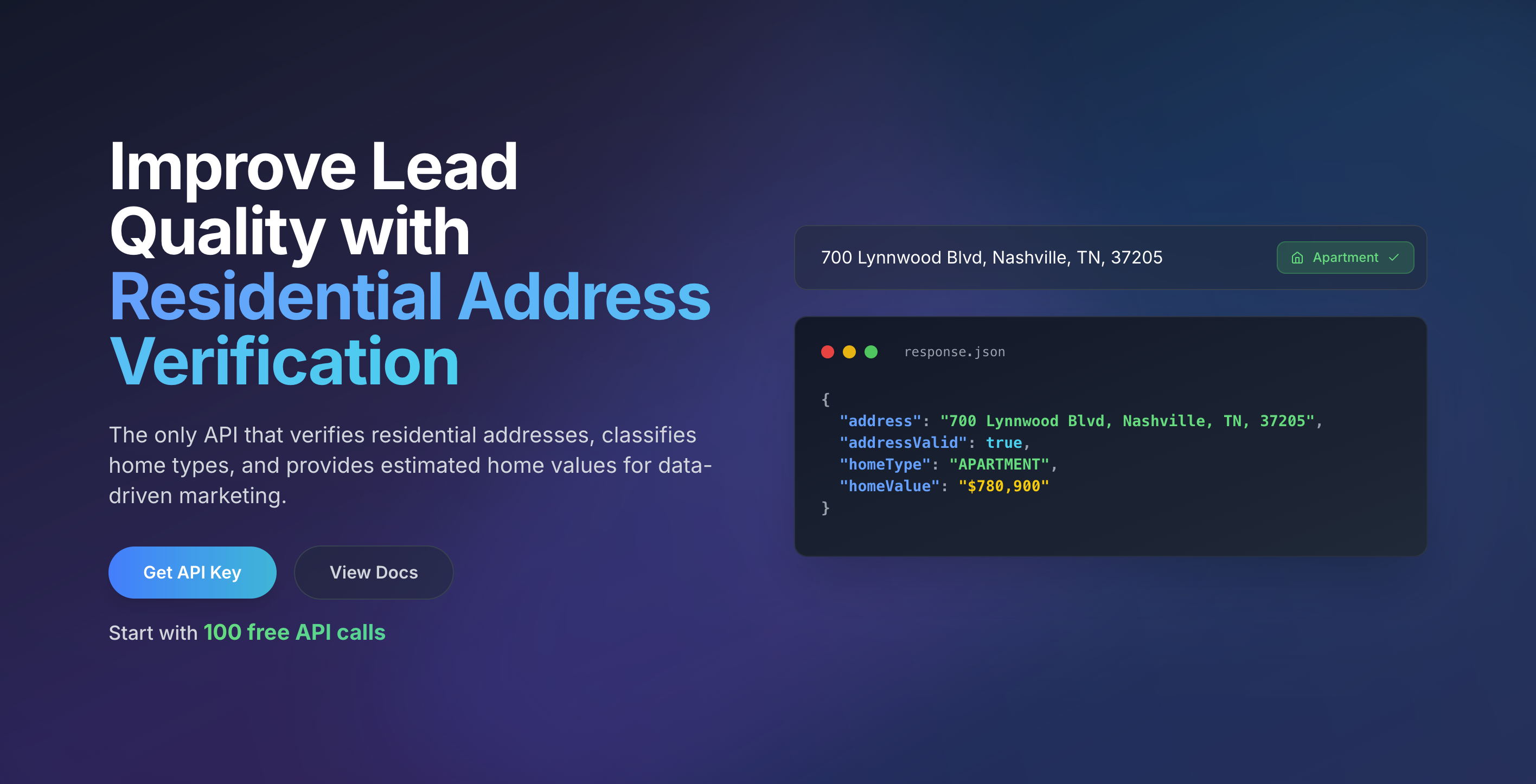 AddressVerify - Main product screenshot demonstrating key features and user interface