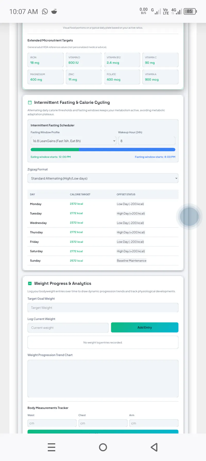Calorie Calculator & TDEE screenshot 1
