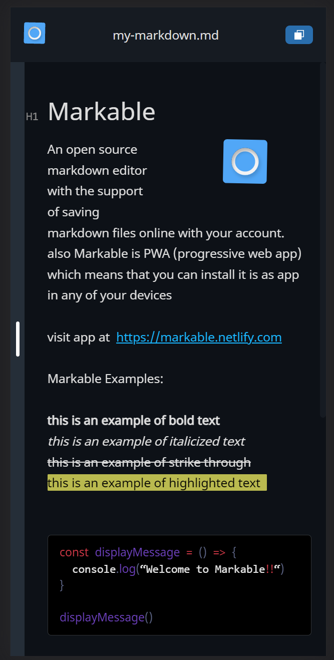 Markable gallery image