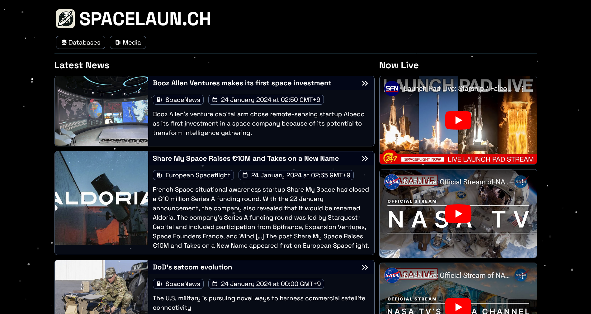 SPACELAUN.CH - Roketiniz uzaya medya 1
