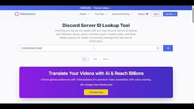 Discord Server ID Lookup Tool gallery image