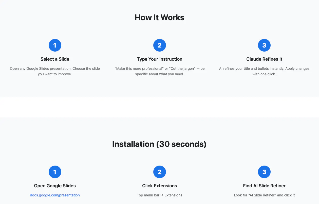 Banner del producto Google Slides AI Plugin