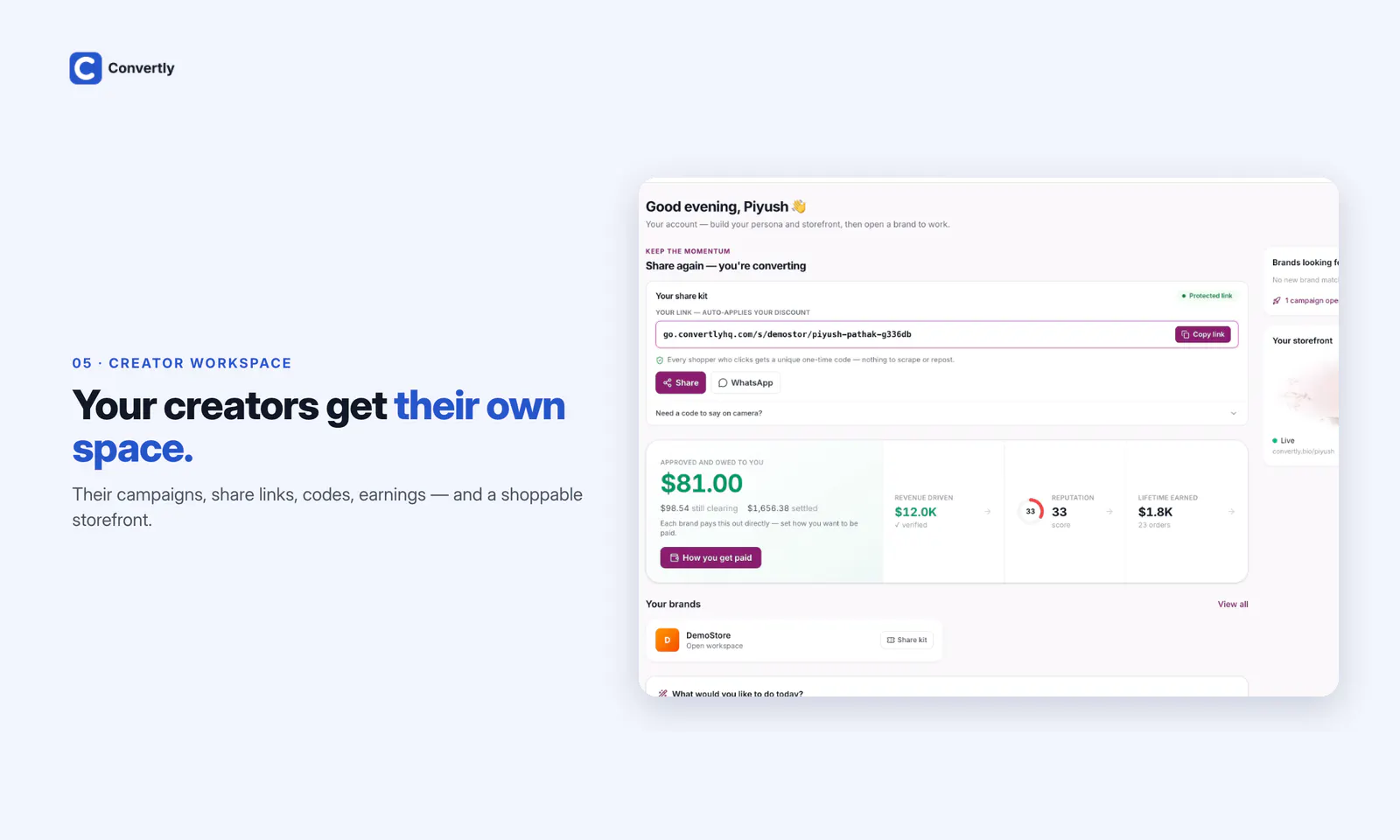 Convertly: Creator Program Software gallery image