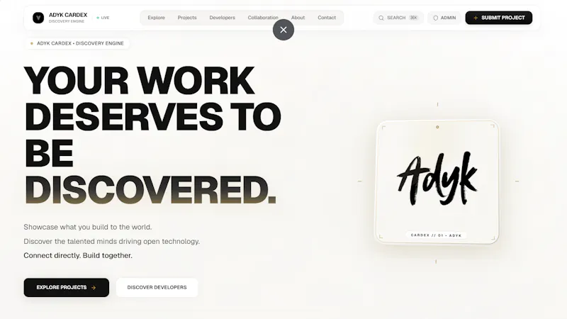 ADYK CARDEX screenshot 1
