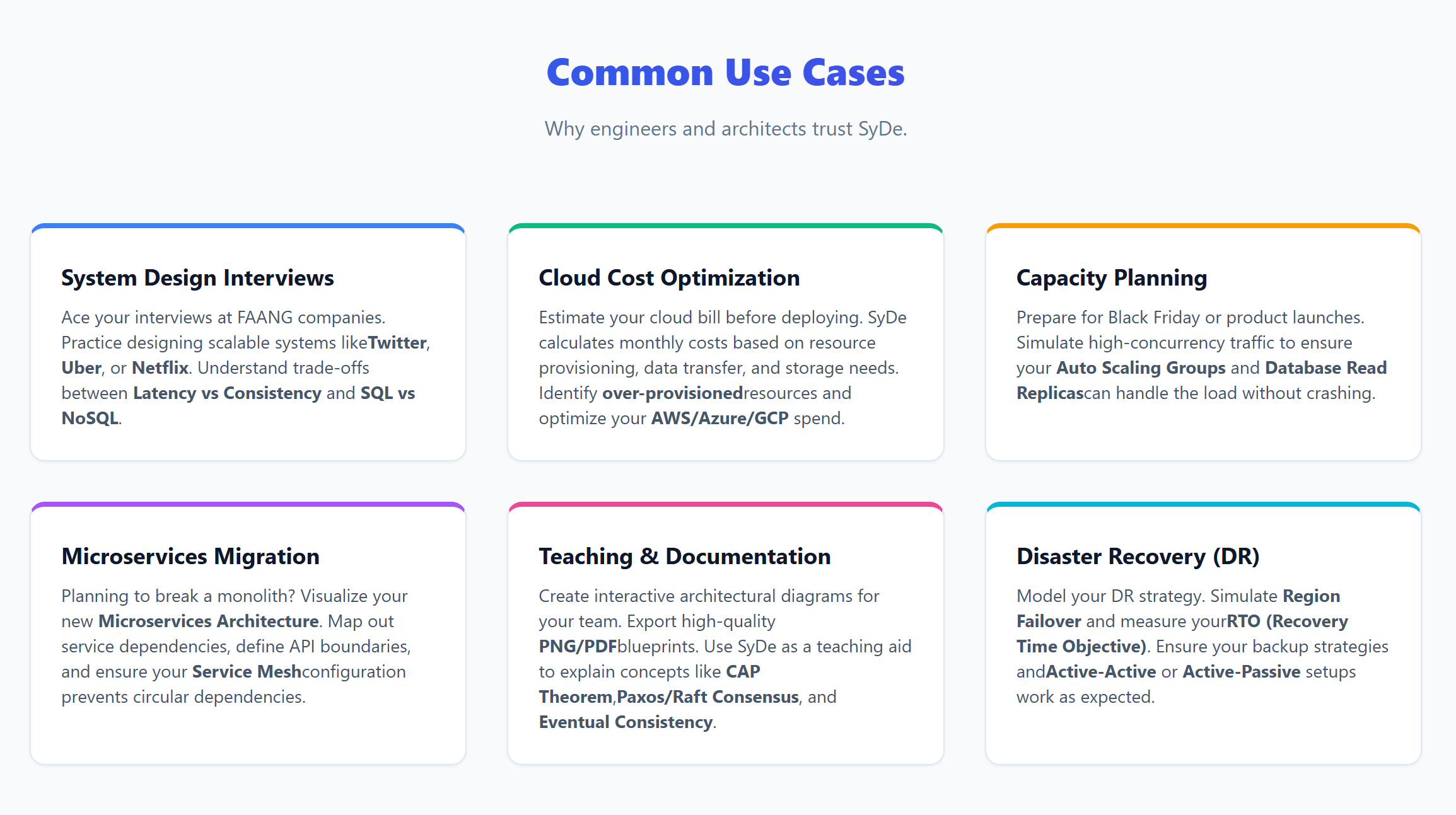 SyDe.cc - Screenshot 2 showing product features and functionality