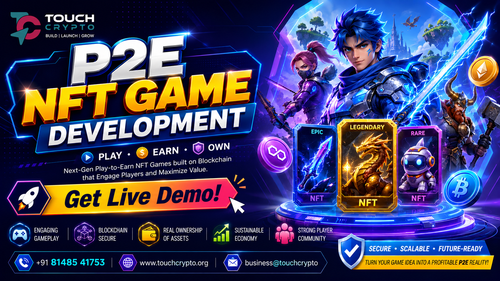 P2E NFT Game Development gallery image