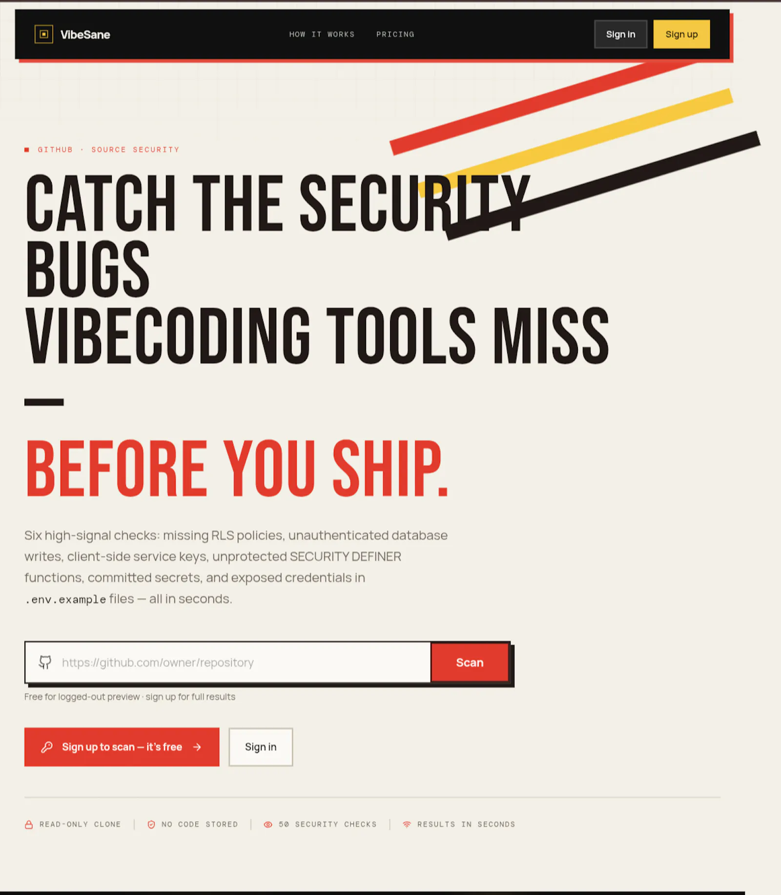 VibeSane screenshot 1