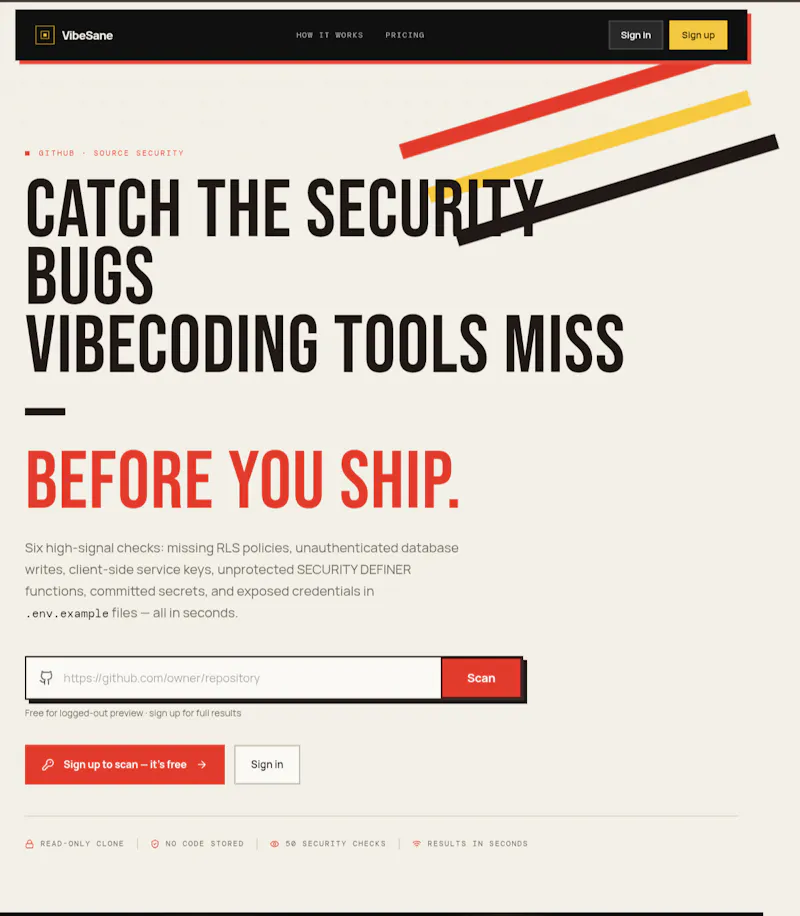 VibeSane screenshot 1