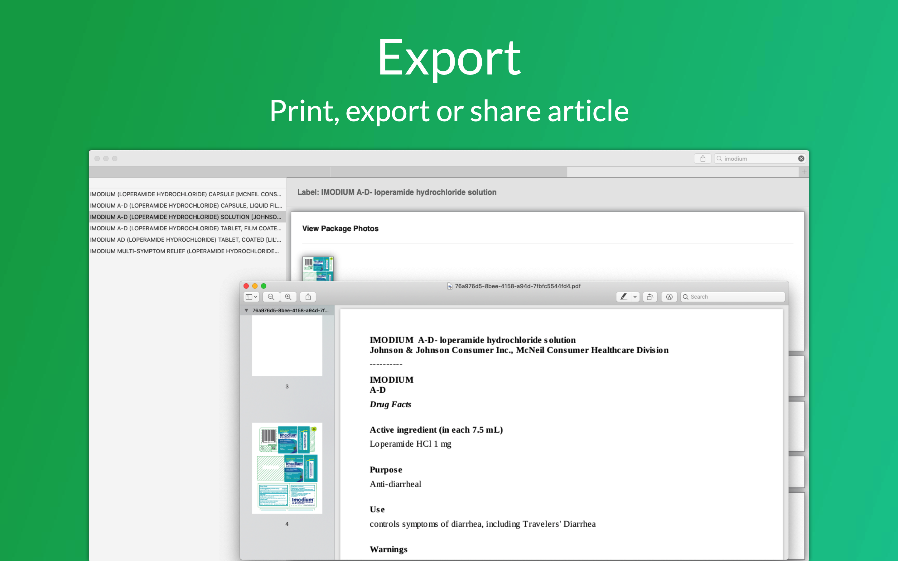 Compendium - Drug Dictionary for macOS gallery image
