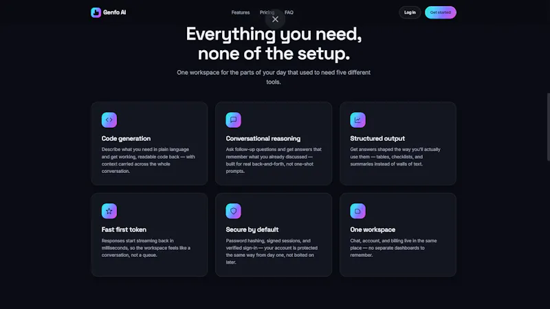 genfo ai screenshot 2