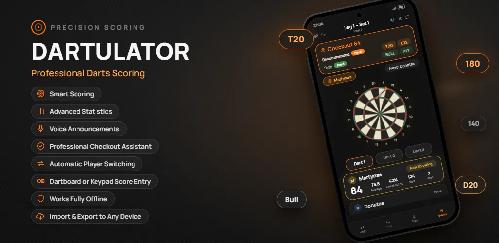 Dartulator screenshot