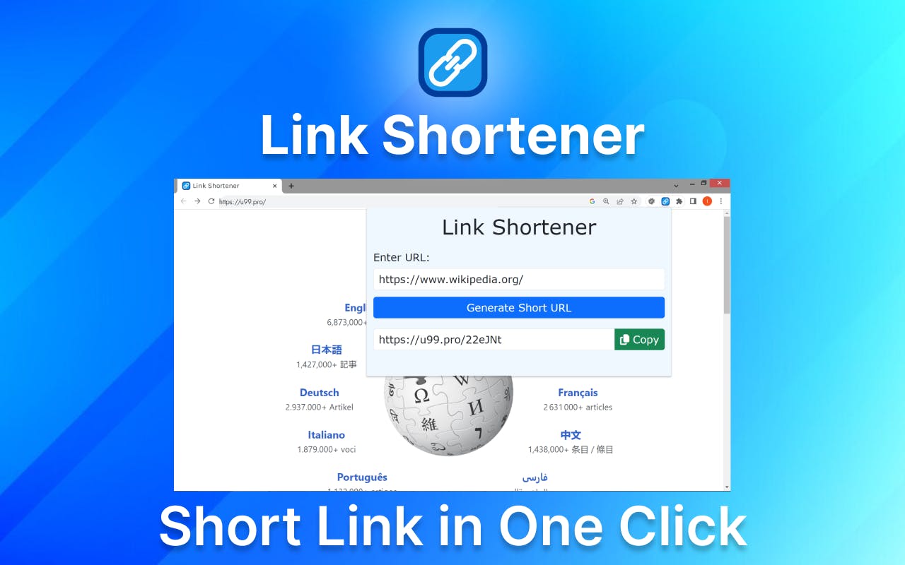 Link Shortener: URL Shortener in browser media 1