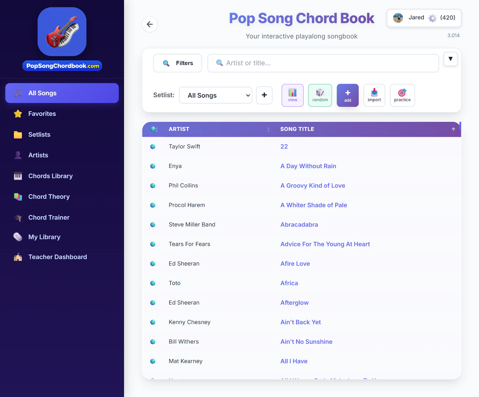 PopSongChordBook screenshot 4