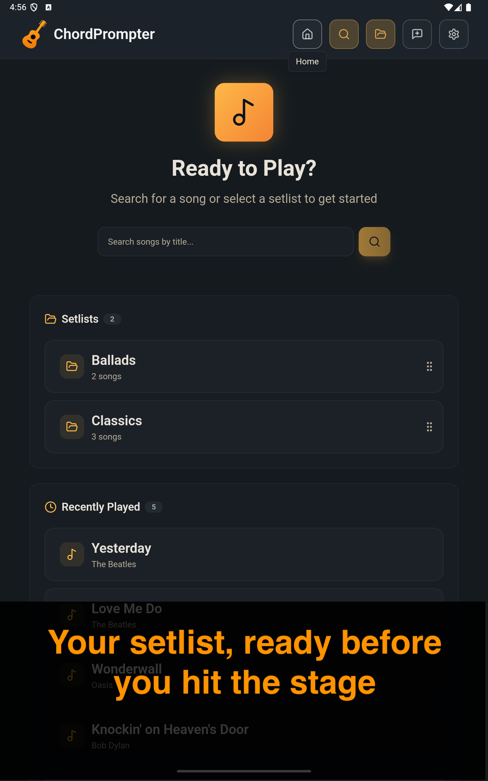 ChordPrompter - Screenshot 2 showing product features and functionality