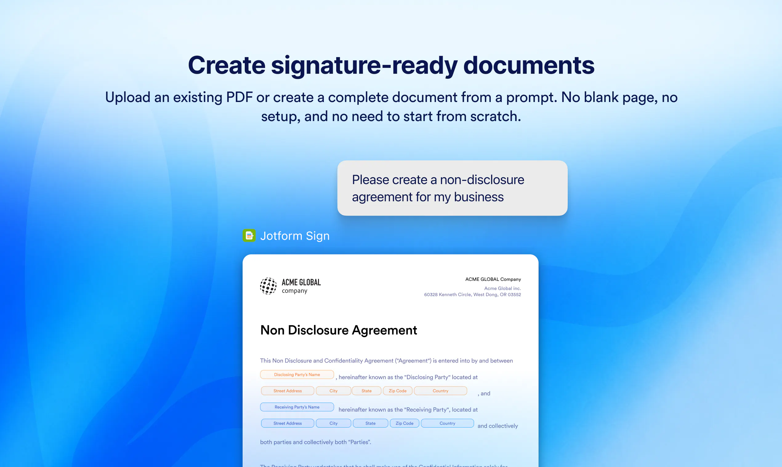 Jotform Sign for ChatGPT and Claude gallery image