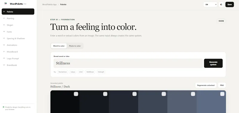 WordPalette App screenshot 1