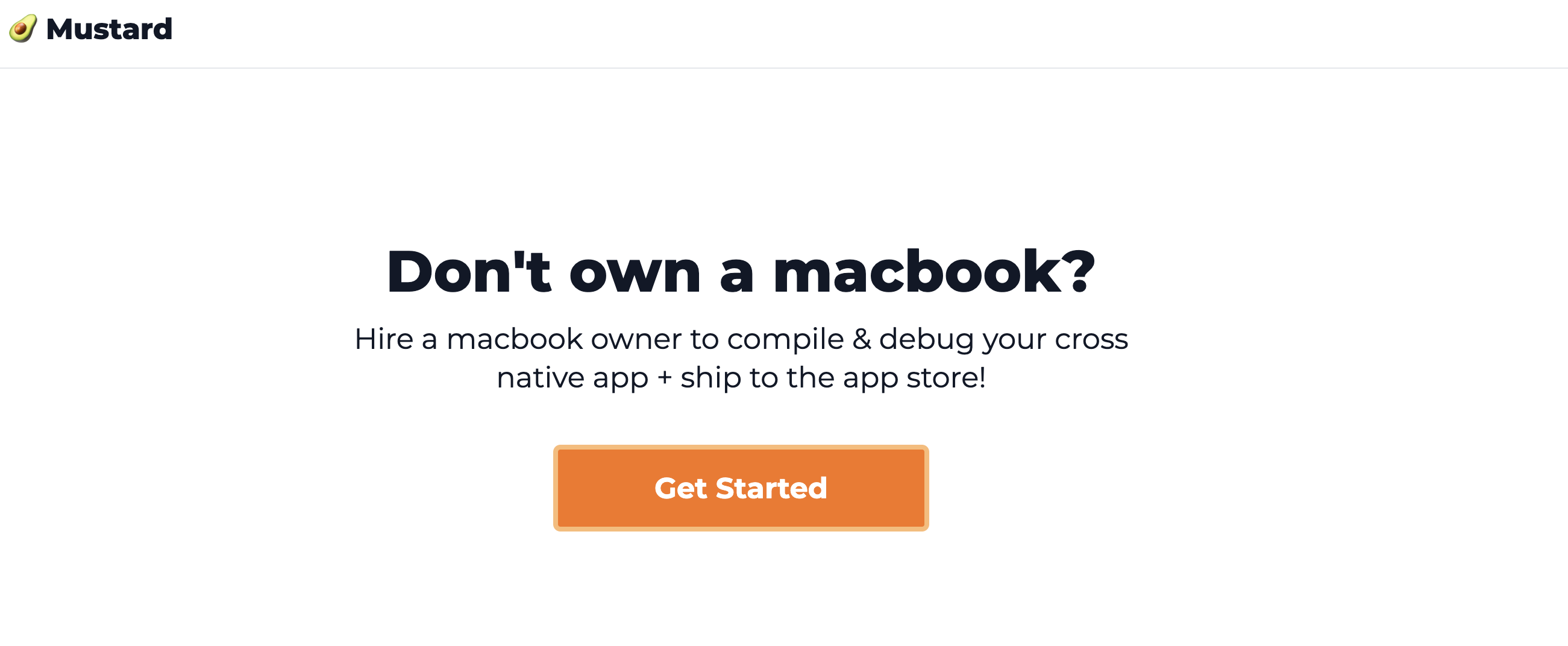 Aplicación de mostaza - Contrata a un propietario de MacBook para compilar tu aplicación Native Cross media 2