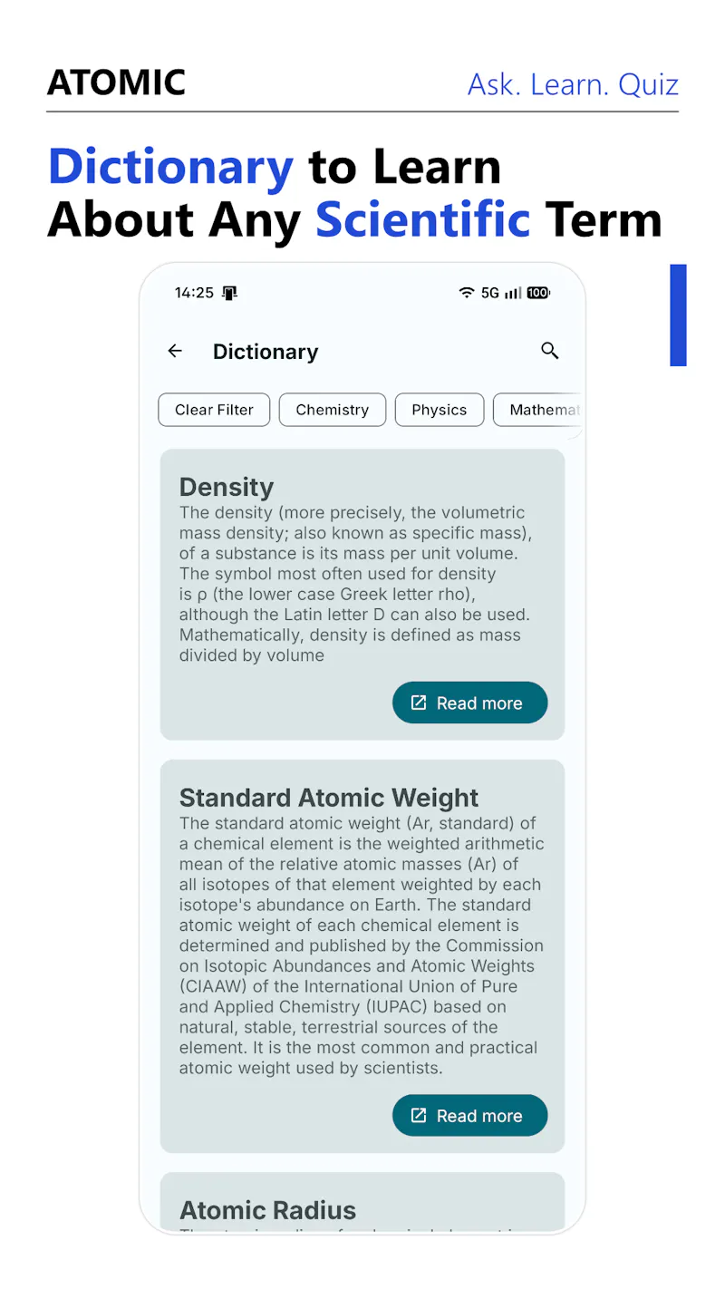 Atomic - Periodic Table: 'Ask Atomic' screenshot 7