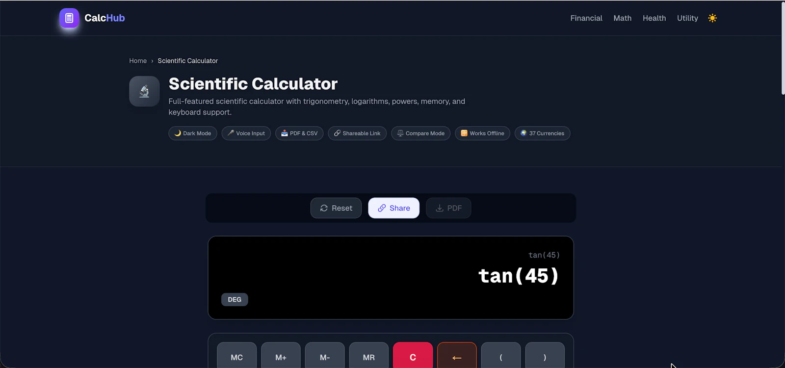 CalcHub screenshot 3