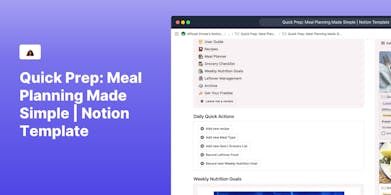 Quick Prep: Meal Planning Made Simple gallery image