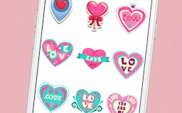 Valentine's Day Stickers Pack for iMessage media 2