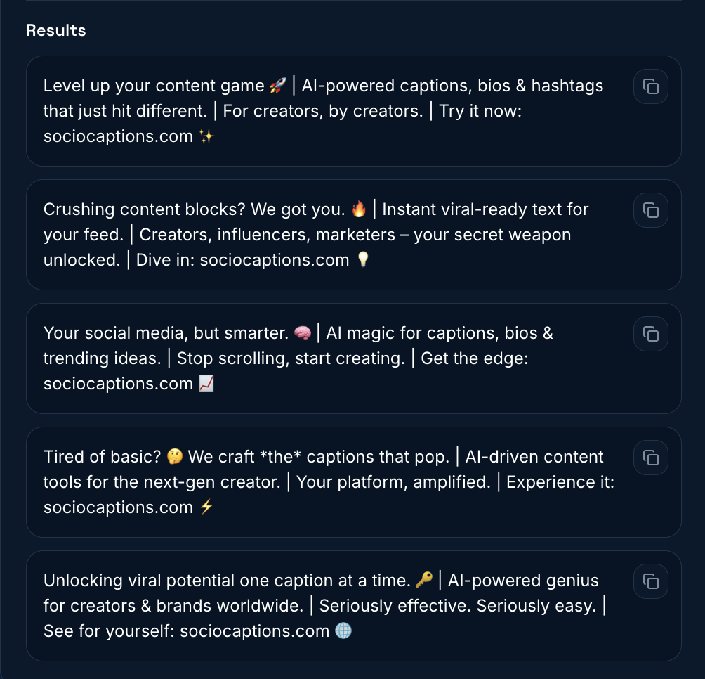 SocioCaptions gallery image