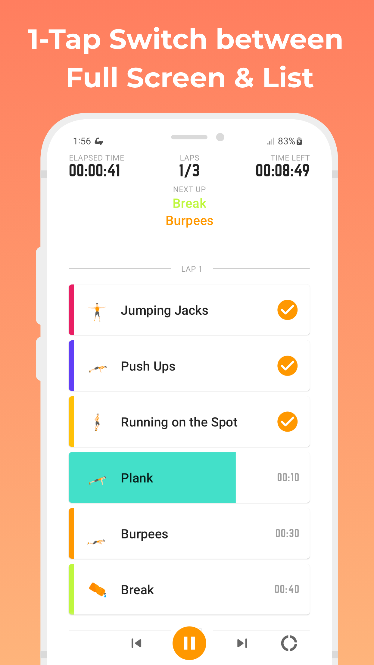 Übungs -Timer - Ein flexibler Intervall -Timer für jedes Training Medien 5