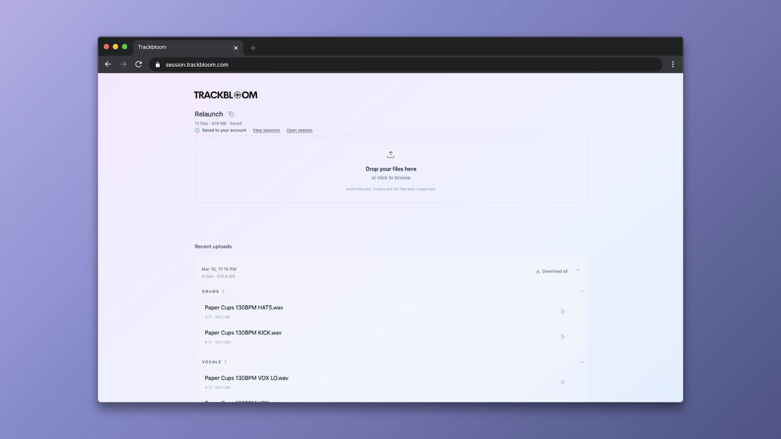TrackBloom screenshot 3
