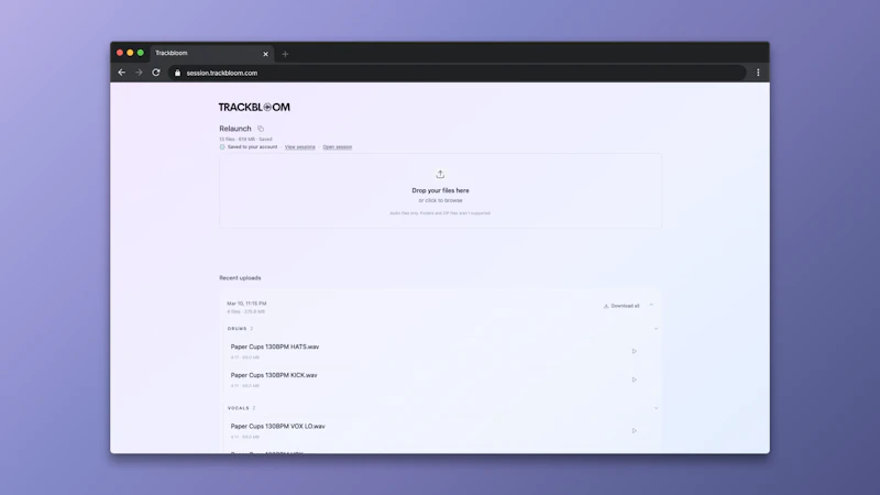 TrackBloom screenshot 3