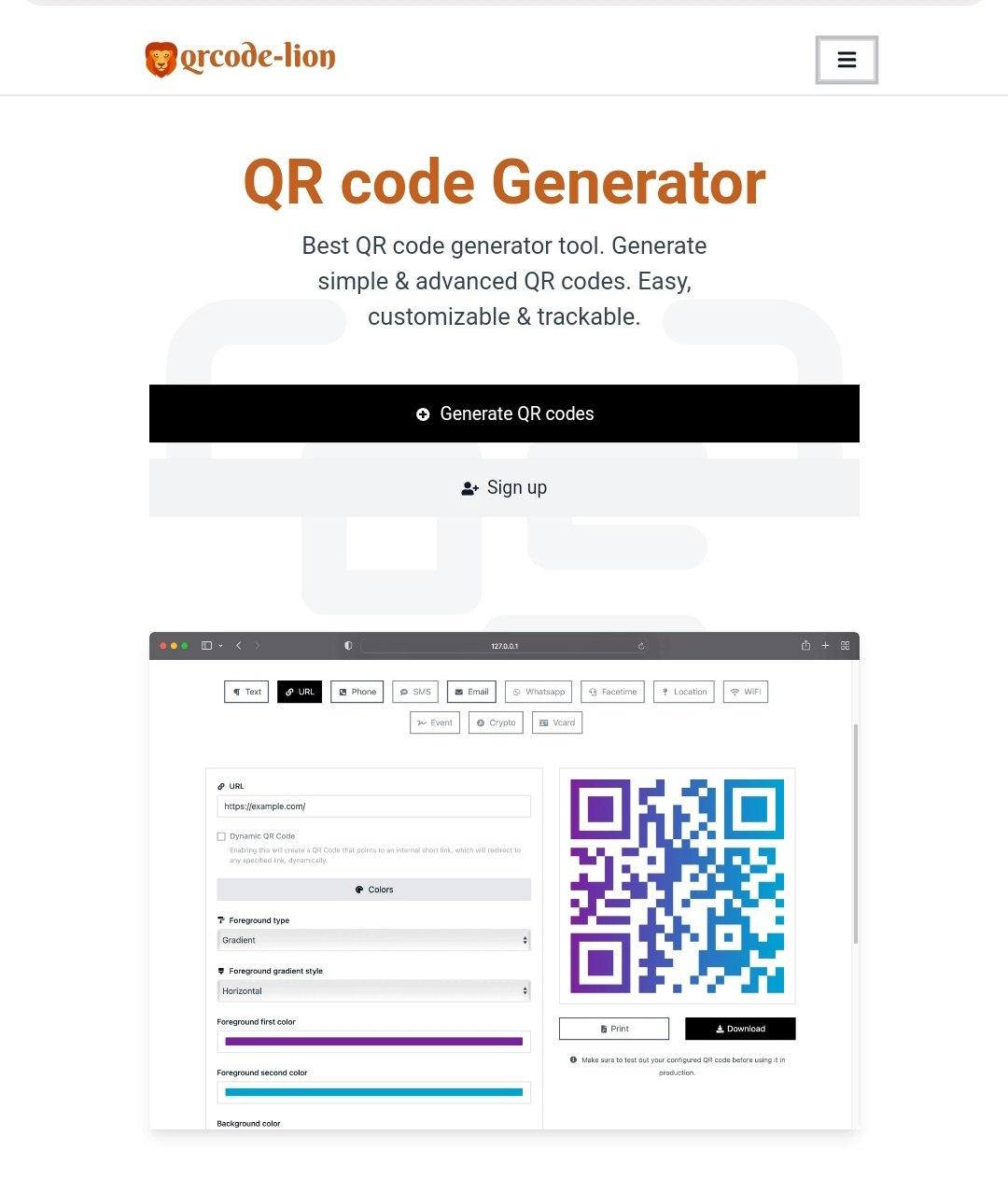 Qrcode-lion