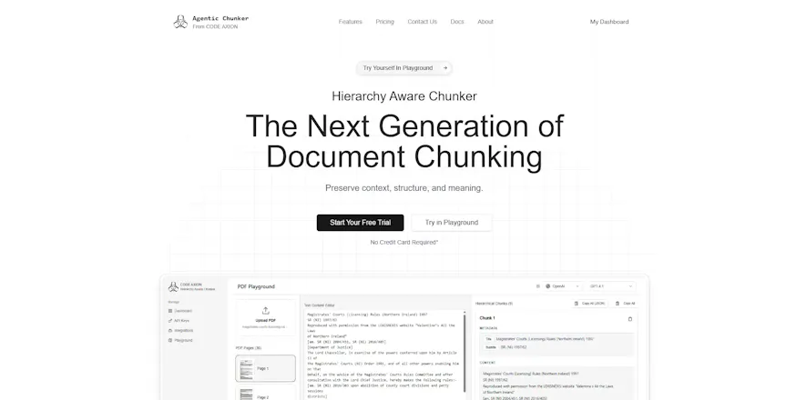 Hierarchy Aware Chunker gallery image