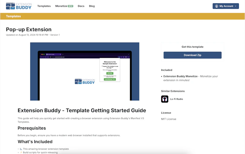 Extension Buddy screenshot 3