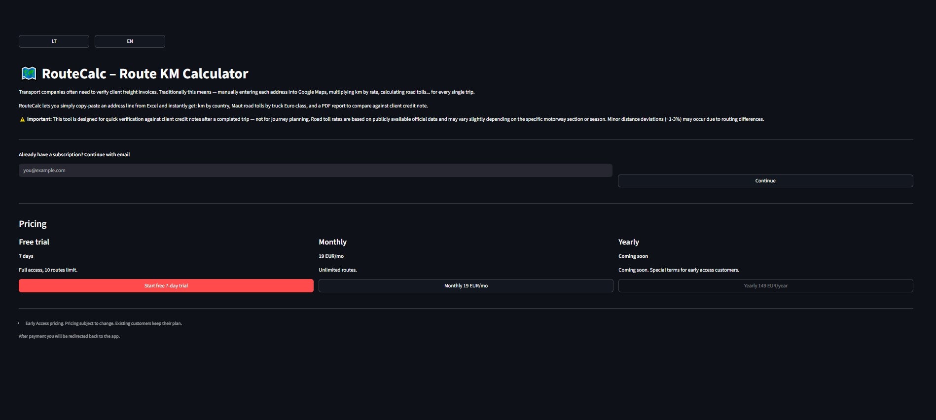 RouteCalc gallery image
