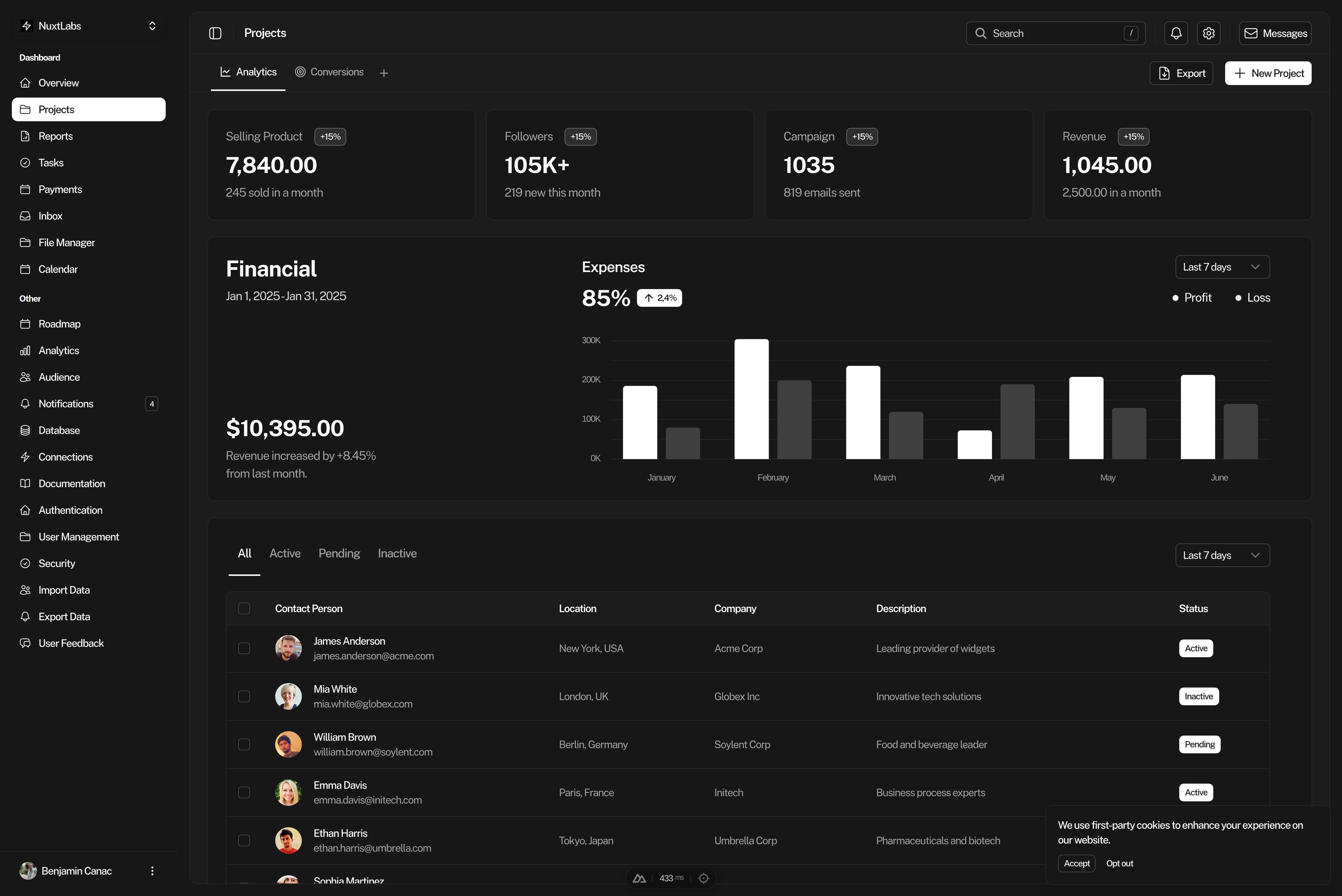 Nuxt Charts gallery image