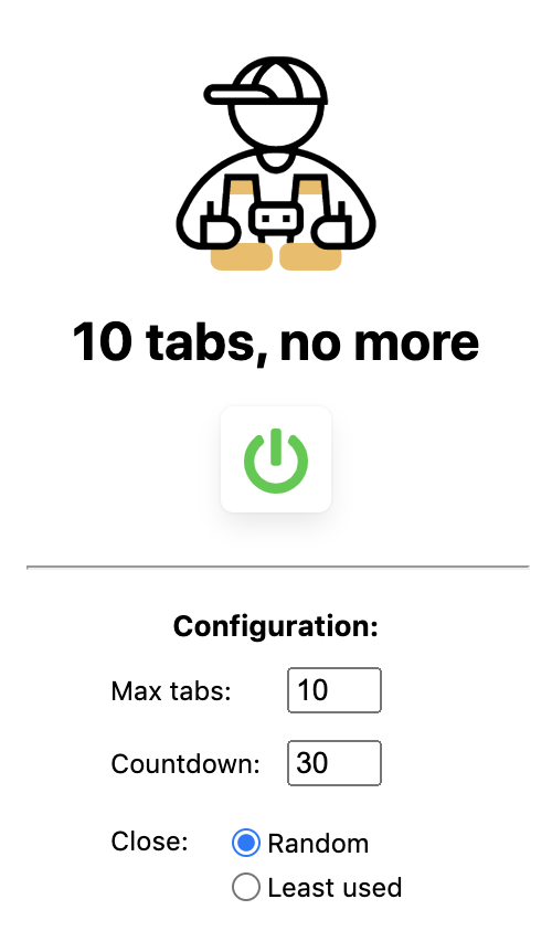 10 tabs, no more. gallery image