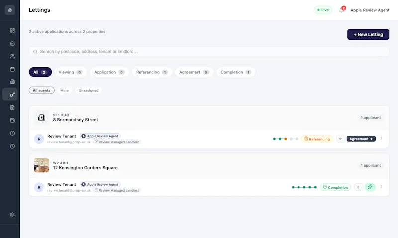 PropAir screenshot 2