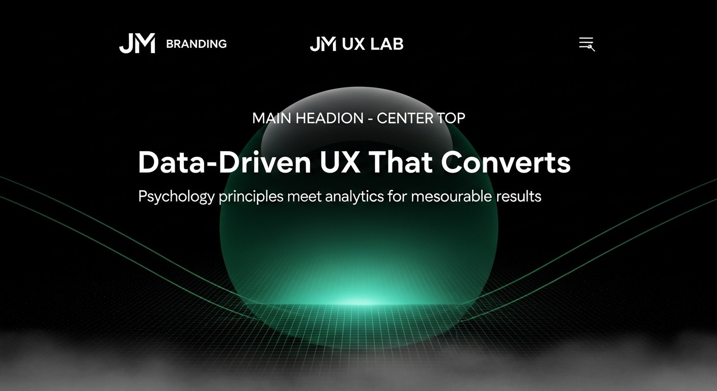 JM UX Lab - Main product screenshot demonstrating key features and user interface