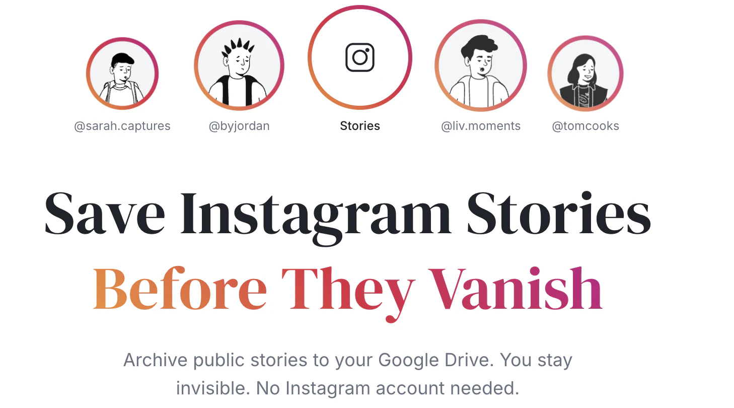 Insta StoryVault: Save Instagram Stories