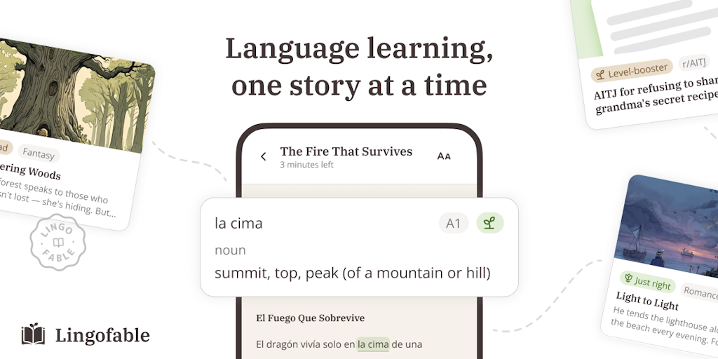 Lingofable: Language learning, one story at a time | Product Hunt